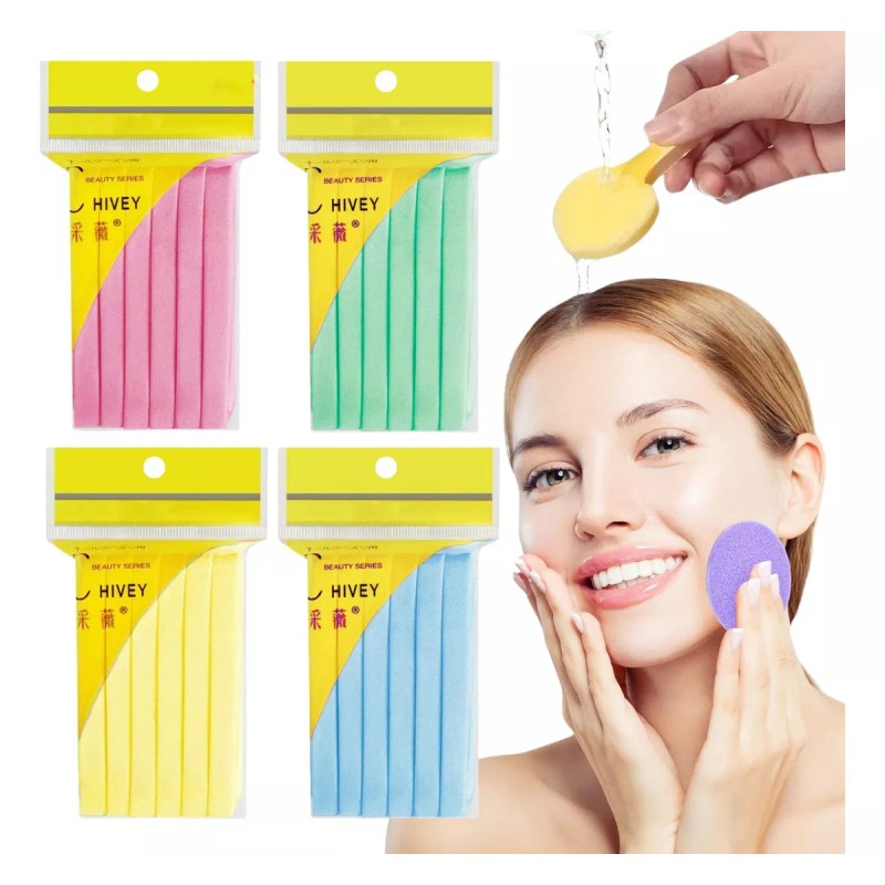 Universo en Linea 20 Esponja Facial Comprimida 12 Pzs Lavado