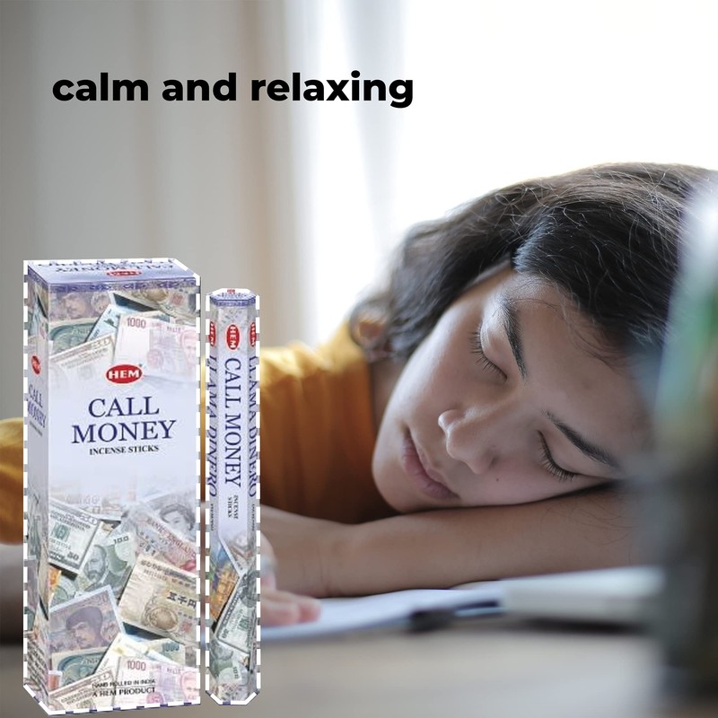 Call Money Hexa Incense Stick, 6packs X 20 Sticks= 120