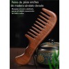 Iwansol Peine Antifrizz De Madera De Sándalo Dorado Antiestático