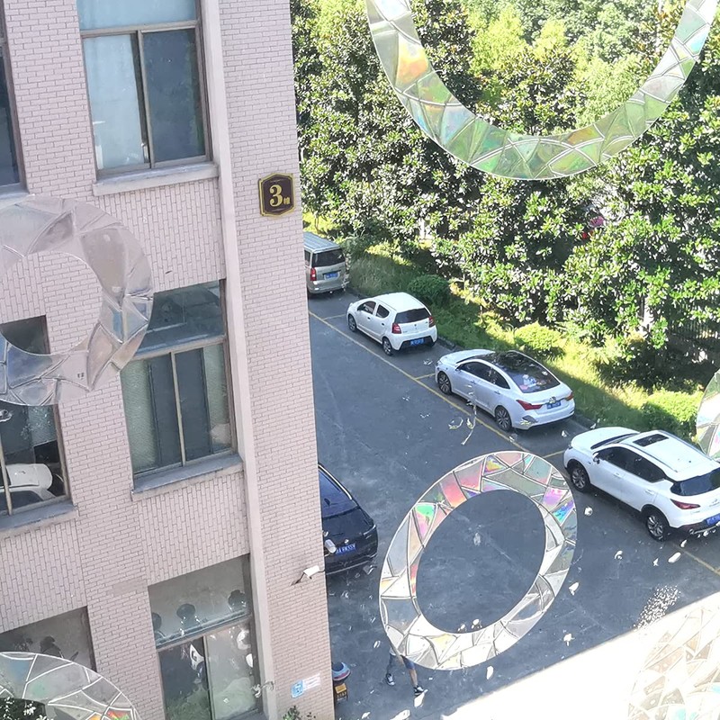 Prism Window Decals for Bird Strike, Anti Collision Stickers, Stop