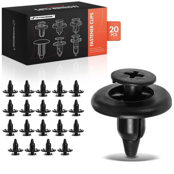 A-Premium 20PCS Nylon Back Garnish Trim Panel Retainer Screw-Type Compatible