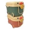 Escanver Caja Plastico Pato 48x32x56cm Organizador Casa Juguetes Rued