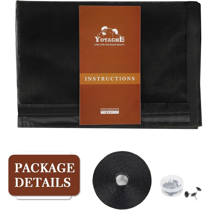 Yotache Magnetic Screen Door Fits 48x80 Inch Doors, Screen Size