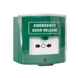 RGL EDR-1N Illuminated Emergency Door Release (Single Pole)(Resettable) with Front Cover, Surface Mounted, Includes Back Box with Security Screws