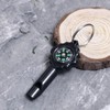 Dranvosk 2-in-1 Whistle Compass Keychain for Hiking,Camping & Outdoor Survival