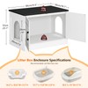 MAHANCRIS Cat Litter Box Enclosure, Hidden Litter Box Furniture with