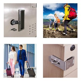 Guoguonb Pack of 8 Mini Padlock Resettable Adjustable 3-Digit Combination Lock Luggage Lock Padlock Combination Lock for Gym Door Outer Tent Travel Backpack Locker