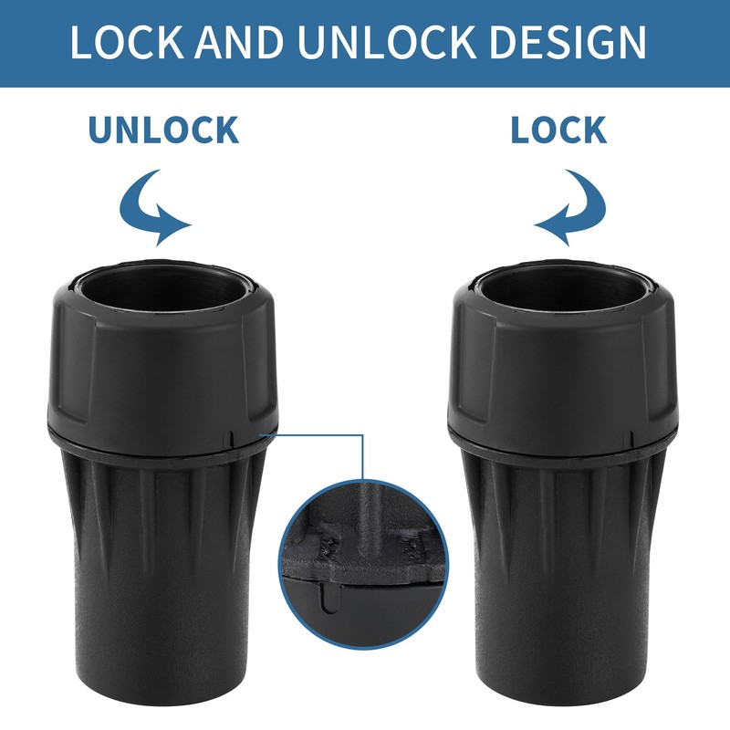DWV9000 Universal Quick Connector, 1-1/4 Inch Dust Collection Adapter Fits