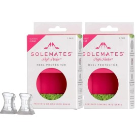 Solemates 2 Pairs Solemates High Heel Protectors - GUARD AND PROTECT HEELS - Clear