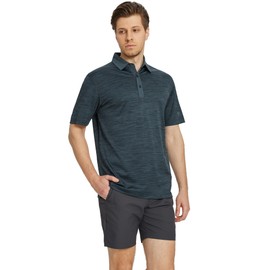 M MAELREG Golf Shirts for Men Dry Fit Moisture Wicking Pique Performance Casual Sport Mens Polo Shirts Short Sleeve