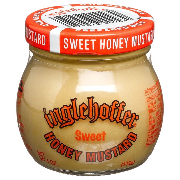 Inglehoffer Mustard, Sweet Honey, 4-Ounce Jars (Pack of 12)