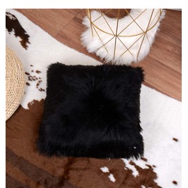 YIHAIC Faux Fur Cushion Covers,Fluffy Soft Pillow Cases,Plush Throw Pillow Cover For Sofa Bedroom Car holiday decorative, wedding, home decorative, office 45 x 45cm