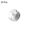 sourcing map M2 x 0.4mm Nylon Insert Hex Lock Nuts,