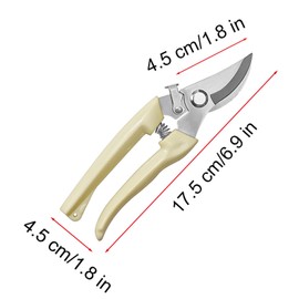 Garden Secateurs Pruning Scissors Bypass Pruners Hedge Shears with Safety Lock for Flowers Fruits Branchs