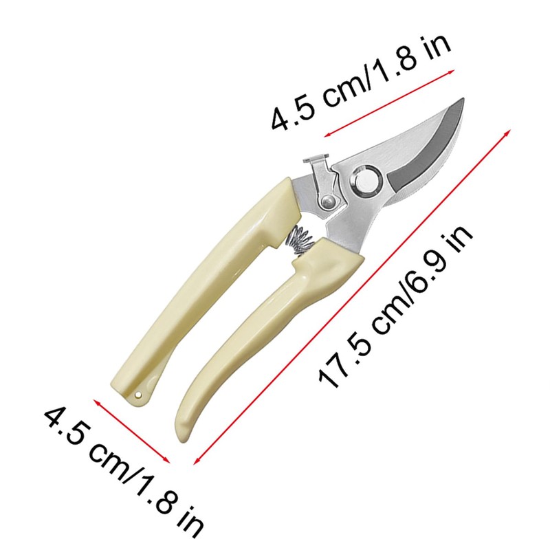 Garden Secateurs Pruning Scissors Bypass Pruners Hedge Shears with Safety