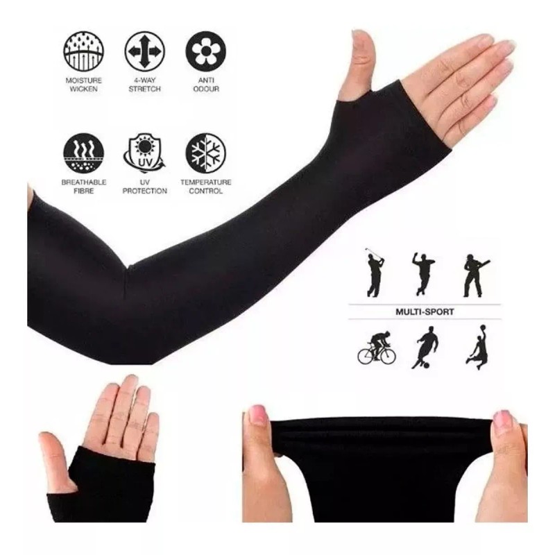 Veraly Juego De Bufanda Bandana + Mangas De Protección Uv