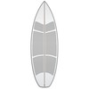 VersaTraction Surfboard Waxless Traction Kit (6 Piece Shortboard Traction Kit)