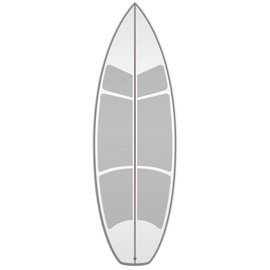 VersaTraction Surfboard Waxless Traction Kit (6 Piece Shortboard Traction Kit)