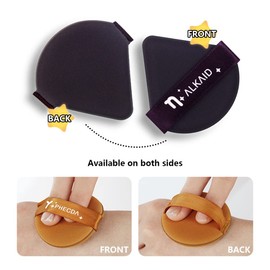 Hunxuo 7 Pieces Polaris Series Powder Puff, Soft Face Makeup Puff for Loose Mineral Powder Body Powder Velour Cosmetic Foundation Blender Sponge Wet Dry Makeup Tools with Case