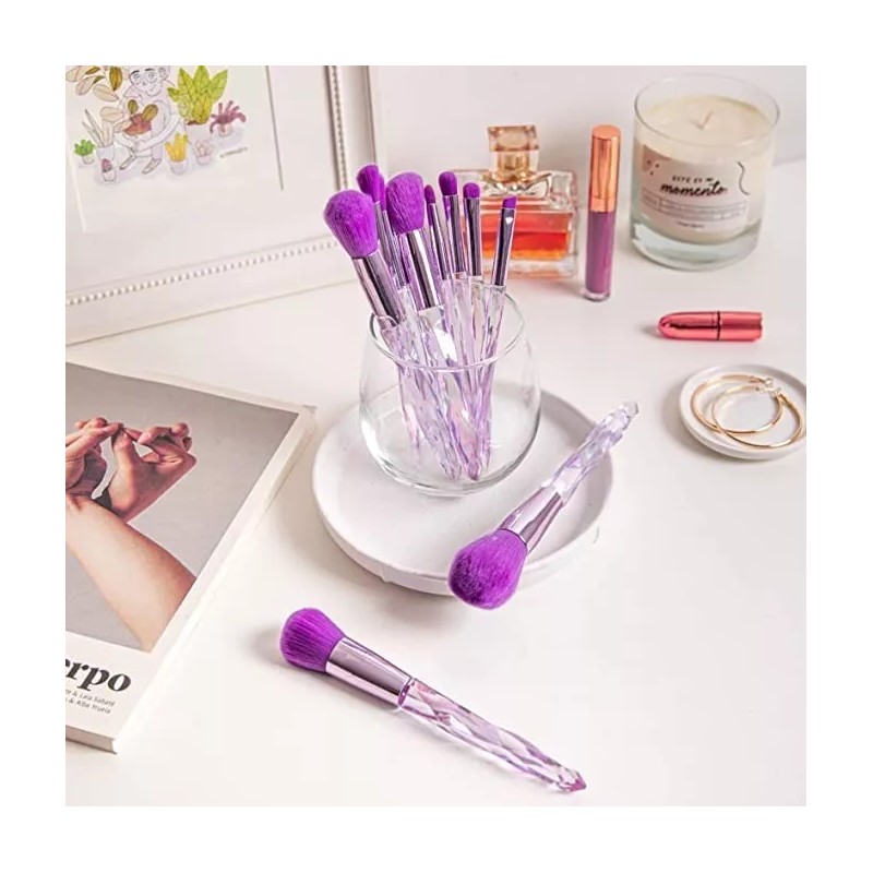 Juego Brochas Para Maquillaje Profesional Cosméticos Mujer