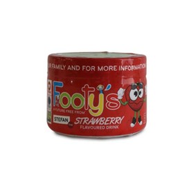 Footy’s Flavoured Drink Powder Strawberry (Sugar Free) Keto, Banting Cold Drink