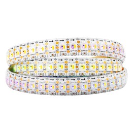 BTF-LIGHTING RGBW RGBWW RGB+Warm SK6812 (Similar WS2812B) Individually Addressable 3.3ft 144LEDs/Pixels/m Flexible 4 Colors in 1 LED Dream Color LED Strip IP65 Splash Waterproof DC5V White PCB