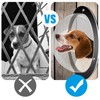 CAWUWE 2 Pack Dog Fence Window, Clear Pet Bubble View