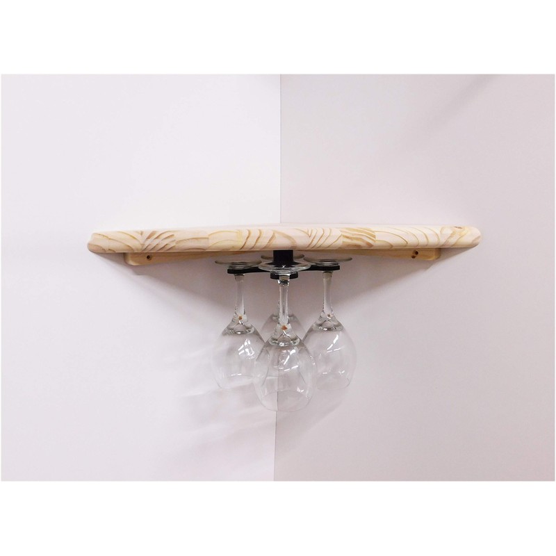 Wine Glass Holder Rotating Space Saver Design