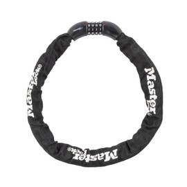 Master Lock 3ft Long x 5/16in (8mm) Diameter Hardened Steel Chain with Integrated Resettable Combination Lock