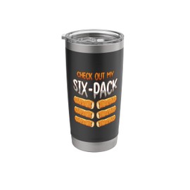 Check Out My Six Pack Love Chicken Nuggets Chicken Tenders Stainless Steel Insulated Tumbler
