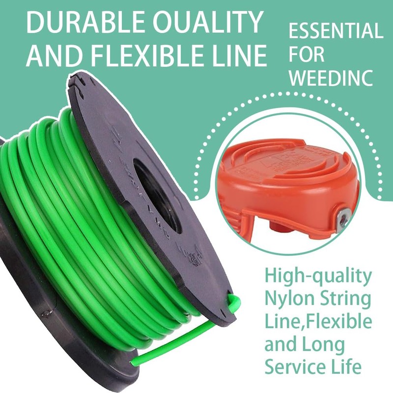 3PACK String Trimmer Line, Replacement Spool,Compatible with Black & Decker