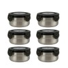 Hpngal [6 Pack 4 Oz Small Condiment & Dip Containers