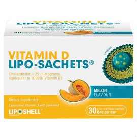 LipoShell Lipo-Sachets Vitamin D Melon 5g 30 Sachets