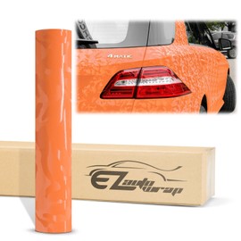 4"x8" (10cmx20cm) Sample Orange Camouflage Camo Shadow Viny Wrap Sticker DIY Decal Car Auto Vehicle Motorcycle Air Release Bubble Free Self Adhesive Peel and Stick Film Sheet