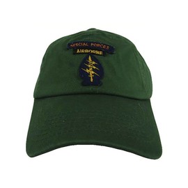 Special Forces Airborne Green Embroidered Premium Quality Baseball Cap Hat