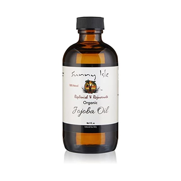 Organic Jojoba Oil, 4 fl oz, Sunny Isle