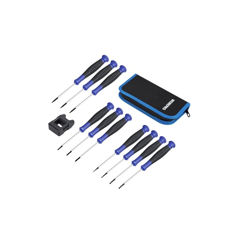 WORKPRO 10-Piece Precision Screwdriver Set with Pouch, Magnetic Small Screwdrivers