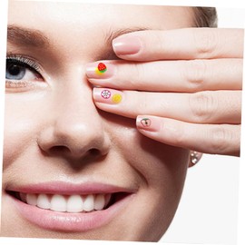 FOMIYES Fruit Nail Art Slices Set 2 Styles/4000pcs Diy Nail Art Supplies Vibrant Colors