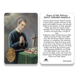 St. Francis Imports Holy cards for Catholics including St Jude Our Lady of Guadalupe St Michael St Joseph St Anthony Prayer and Others-St. Gerard Mejalla Prayer Card-