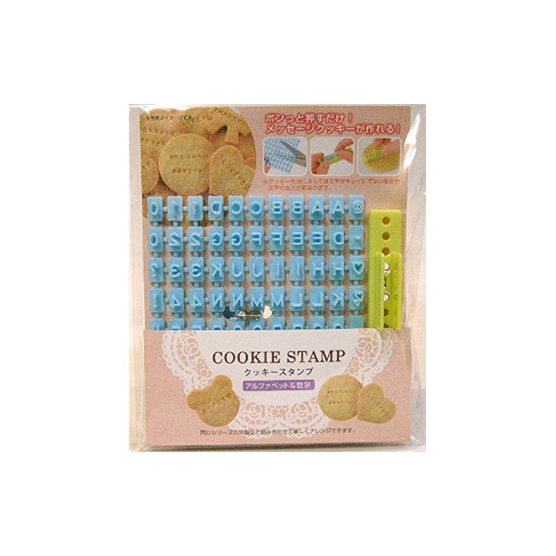 Cookie Stamp Alphabets and Numbers from Japan