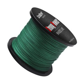 Dingbear 109Yd/100m 135LB/0.60mm Dark Green Braided Fishing Lines, 12 Strands, Super Strong PE Fishing Wire for Saltwater and Freshwater Fishing