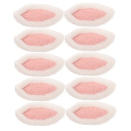 Ciieeo 10pcs Adorable Bunny Ear Hairpin Making Supplies for DIY Crafts Versatile Hair Clip Accessories Soft Colors for Creative Projects and Fun Decorations