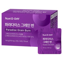 뉴트리디데이 파라다이스 그레인 번 14p, 19.6g, 1개 Nutri D Day Paradise Grain Bun 14p, 19.6g, 1 piece