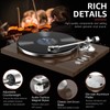 Turntable Record Player Wireless Output Vinyl Players Aluminium Platter and