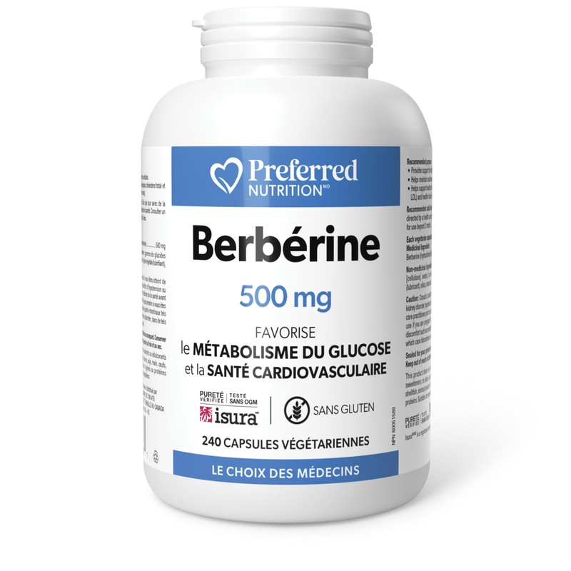Preferred Nutrition® Berberine MAXIMUM POTENCY 1000 mg per Serving (2