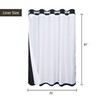 River Dream Extra-Long Waffle Weave Shower Curtain with Snap-in Liner,Cotton
