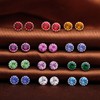 Unendlich U 925 Sterling Silver 5 mm Colourful Cubic Zirconia