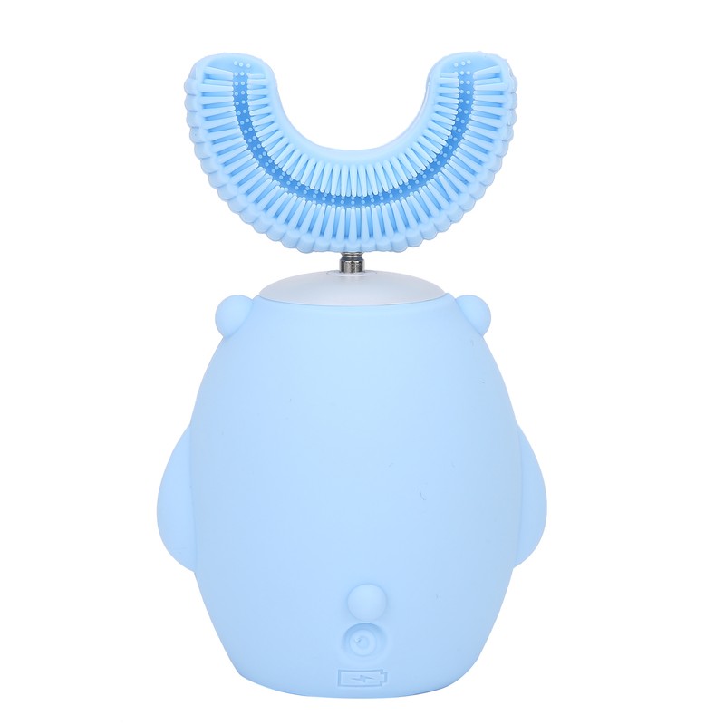 Cute Cartoon Bear Pattern U Shaped Automatic Toothbrush Electric Children