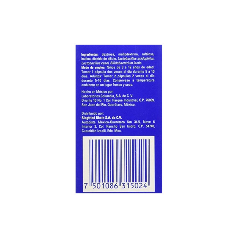 Proteflor Microorganismos Antidiarreicos, 20 Cápsulas