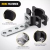 Nilight 2Pcs Motorcycle Tube Clamp Mounting Brackets 0.7 to 1.2Inch
